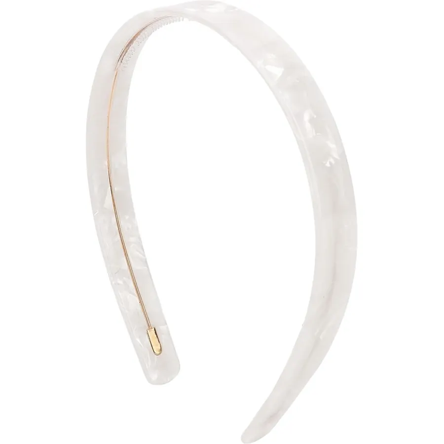 0.6” Fashion White Headbands Hair Head Bands for Women 1 Piece