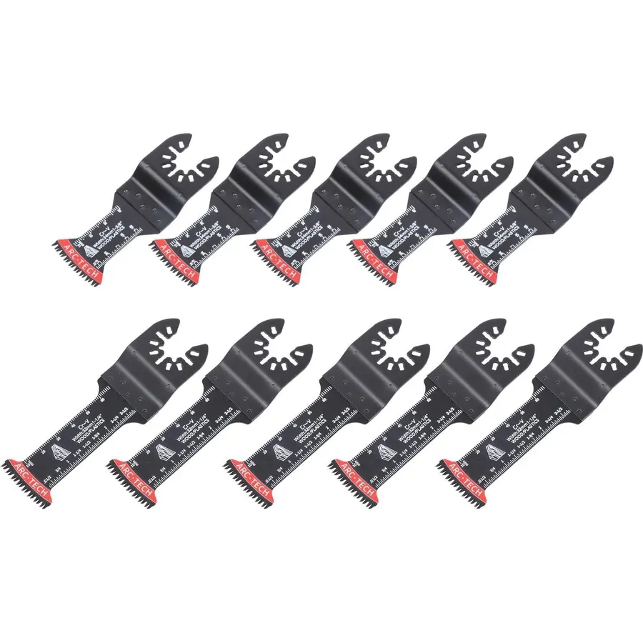 10 Pack Japanese Tooth Saw Blades Extra-Long Oscillating Multitool Blades Kit Genuine For OEM Replacement