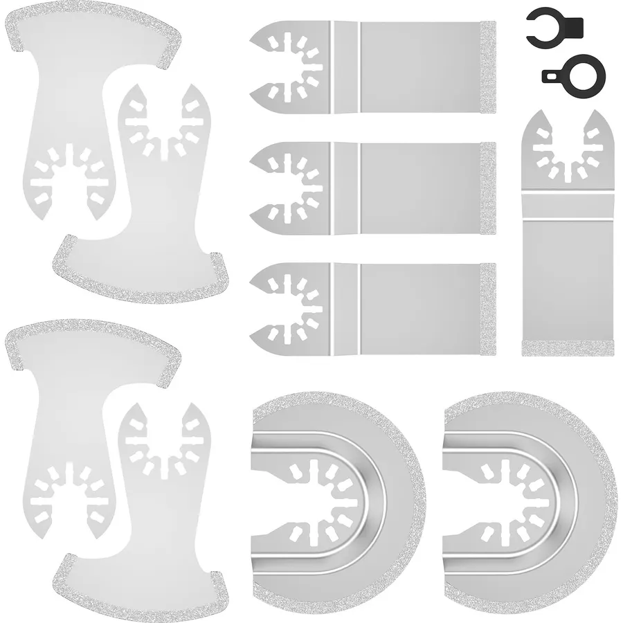 Generic Universal Oscillating Saw Blades Set High Carbon Steel Multitool Cutting Polishing Kit for Wood Plastic 26pcs