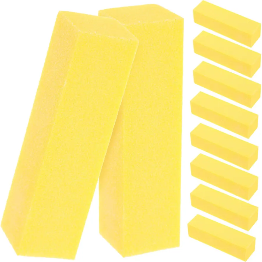 10pcs Sided Nail Buffer Block Sponge Tool for Acrylic Press-on Nails