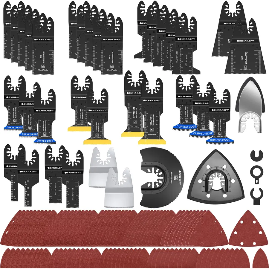 3.2° Oscillating Multi-Tool Kit with Quick-Change & 6-Speed | 2.5A Motor for Smooth Cutting, Sanding, Scraping | Low Vibration & 17pc All-in-One Kit