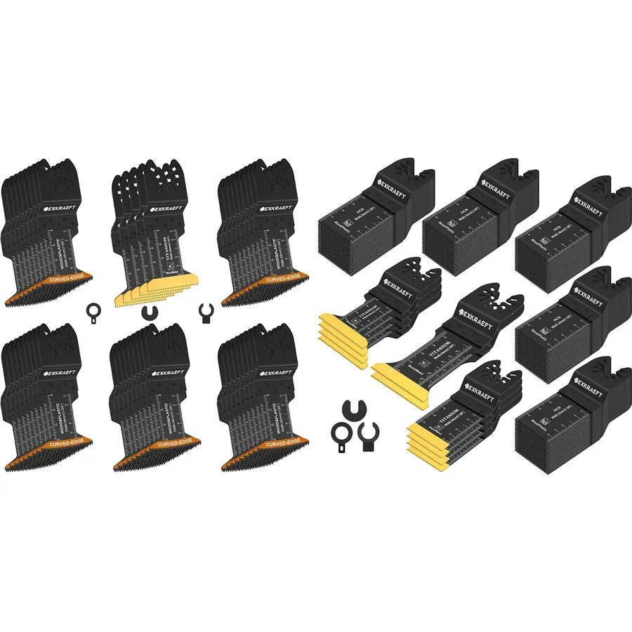 160 PCS Oscillating Tool Blade Curved-Edge Oscillating Tool Blade
