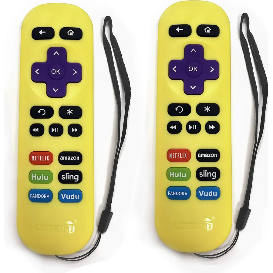 [2 Pack] Replacement for Roku-TV-Remote, Compatible for TCL Roku/Hisense Roku/Onn Roku/Sharp Roku Series Smart TVs (Not for Roku Stick and Box)