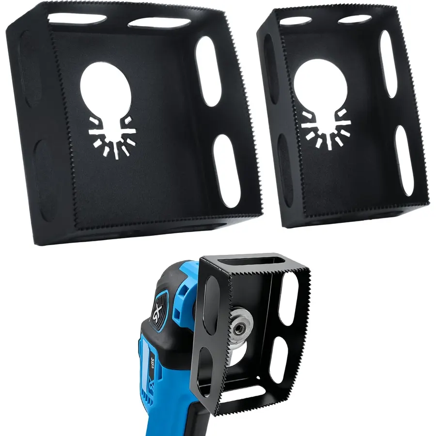 2 PCS Square Slot Cutter Set, Oscillating Drywall Outlet Blades