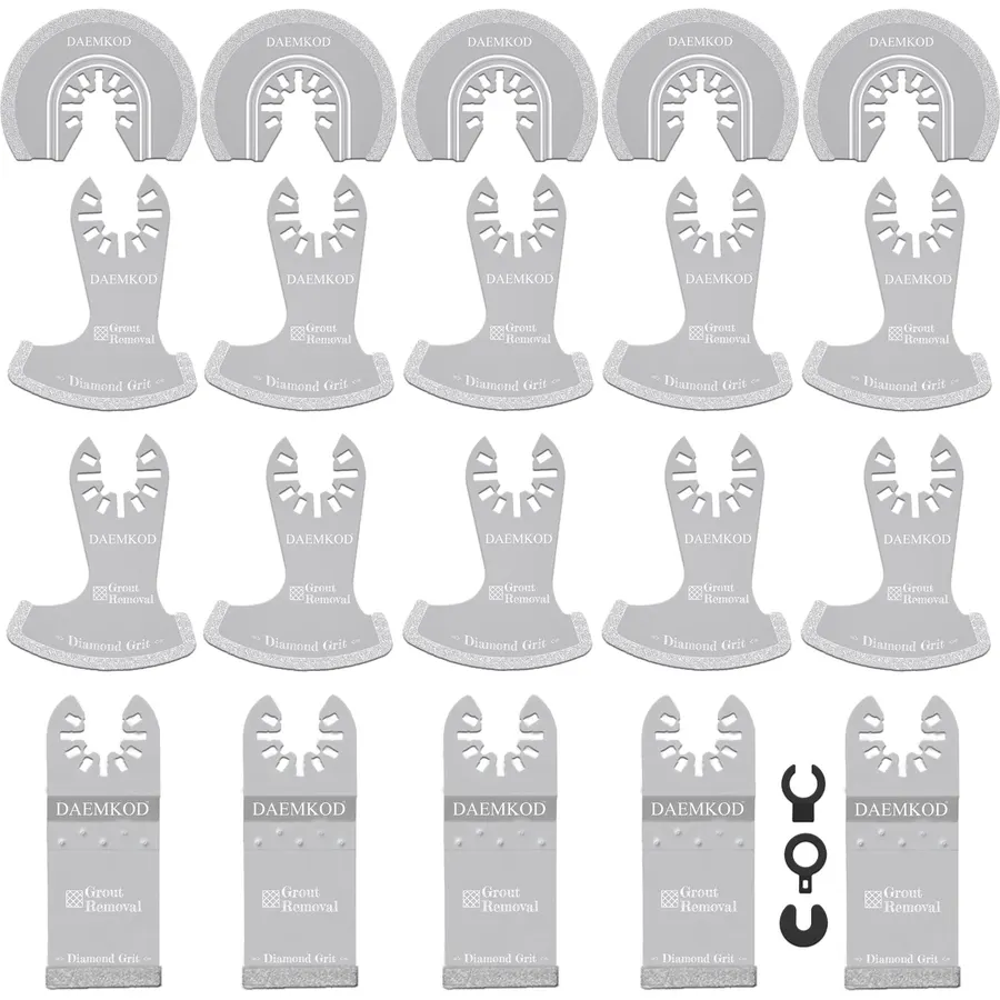 20PCS Arc-Shaped Edges Oscillating Multitool Blades