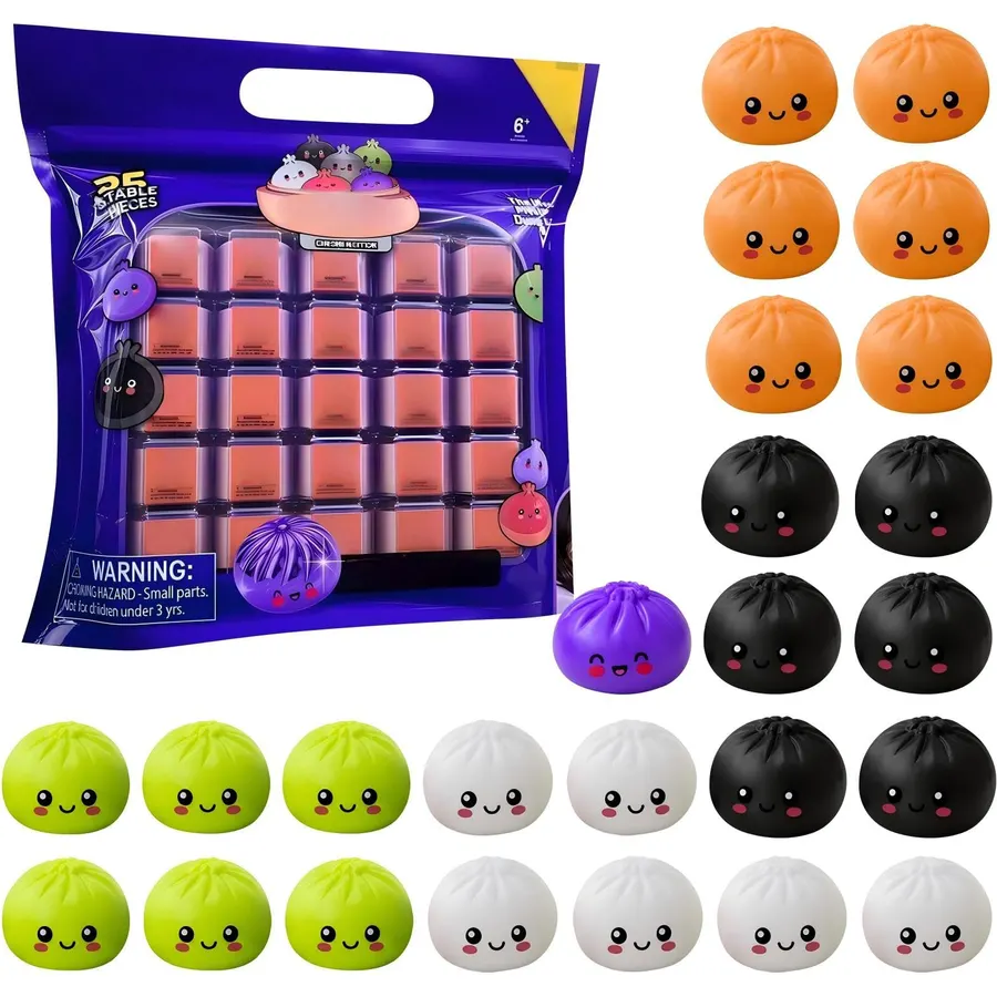 25 Pcs of Extra Mini Squishy Dumplings Extra Mini Mystery Dumpling Set