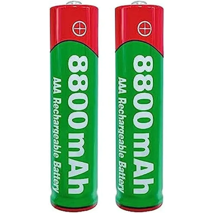 【2pcs】 1.5V AAA 8800Mah Alkaline 1.5V(AAA Battery Size: 10.5×44.5mm)