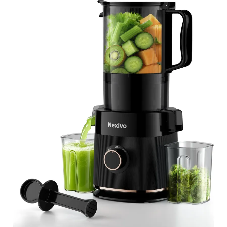 3-in-1 Cold Press Juicer, Whole Apples Zero Prep, 6.5" Chute