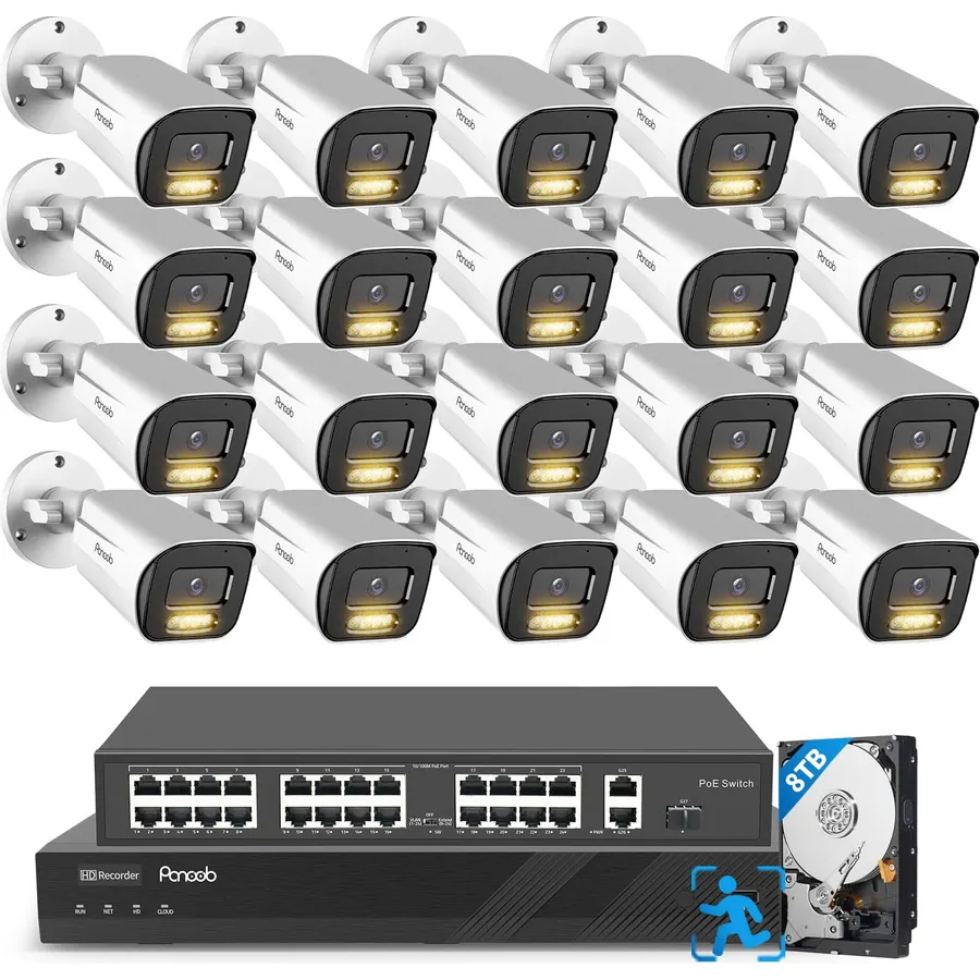 32 Channel 4K Security Camera System with 8TB HDD, PB65A2032-8MD-1