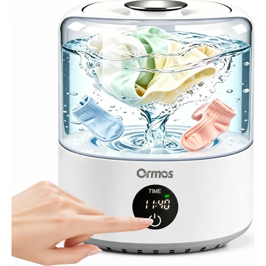 3L Portable Washing Machine, Reachable Washing Machine with 3 Modes for Underwear, Sock & Baby Clothes, Underwear Washer for for Dorms, Hotels, Travel & Camping