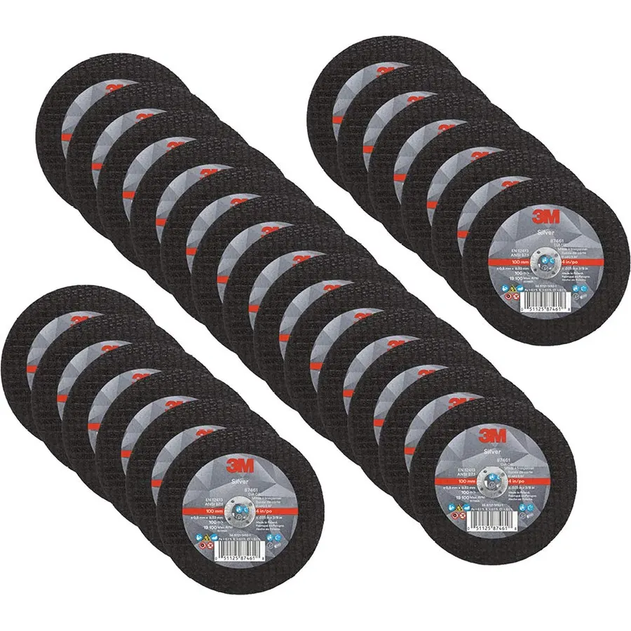 3M Silver Cut-Off Wheel, 87461, 60+, T1, 4 in x 0.035 in x 3/8 in