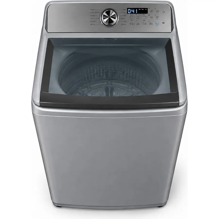 4.5 Cu Ft Top-Loading Washing Machine, Agitator-Free Impeller with Quick Cycle and Digital Control Panel Grey