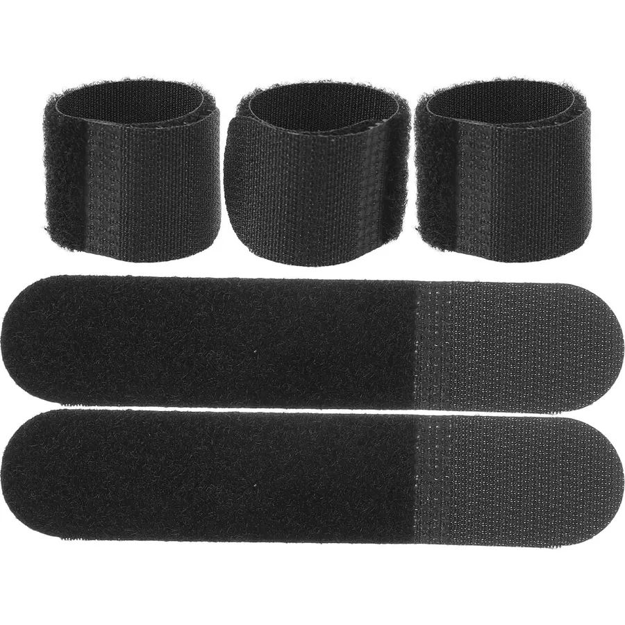 5pcs Nylon Hook and Loop Cable Strap for Earphone Cords Travel Storage