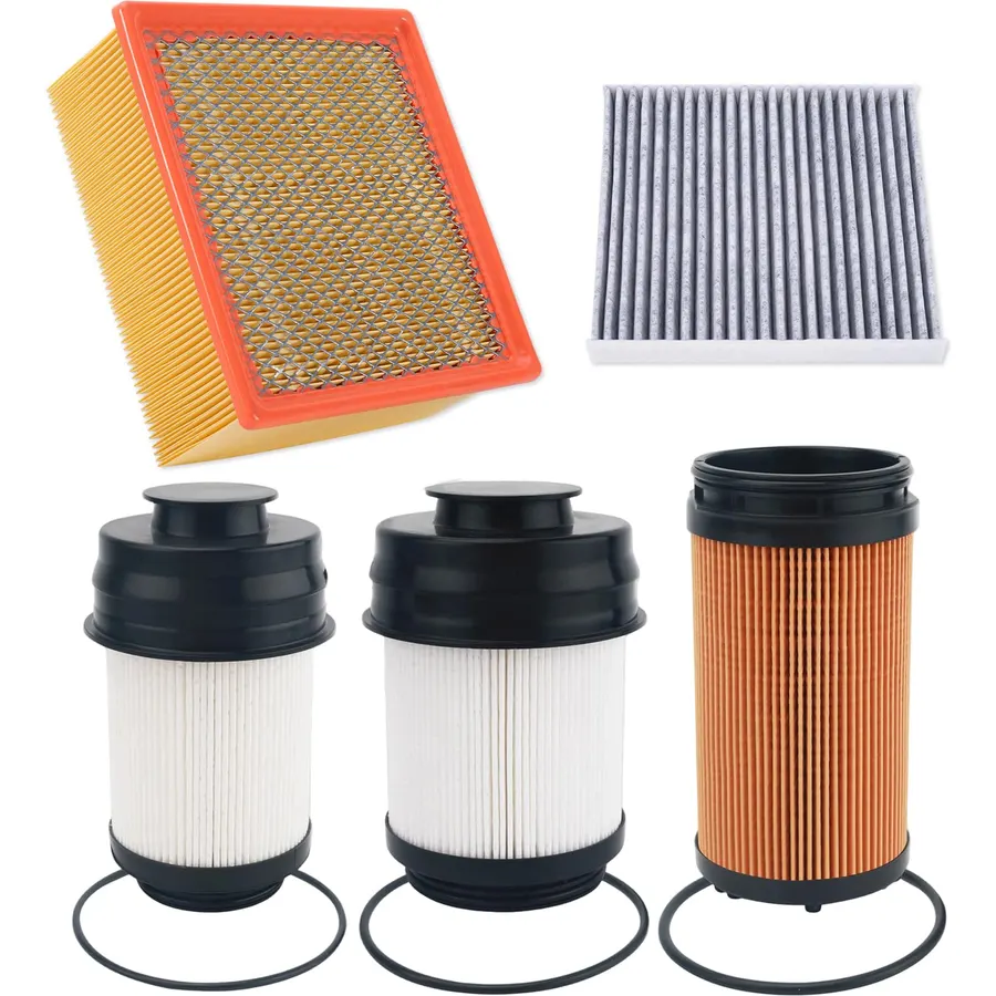 6.7L Crankcase Ventilation Filter & Engine & Cabin Air Filter Kit for Ram