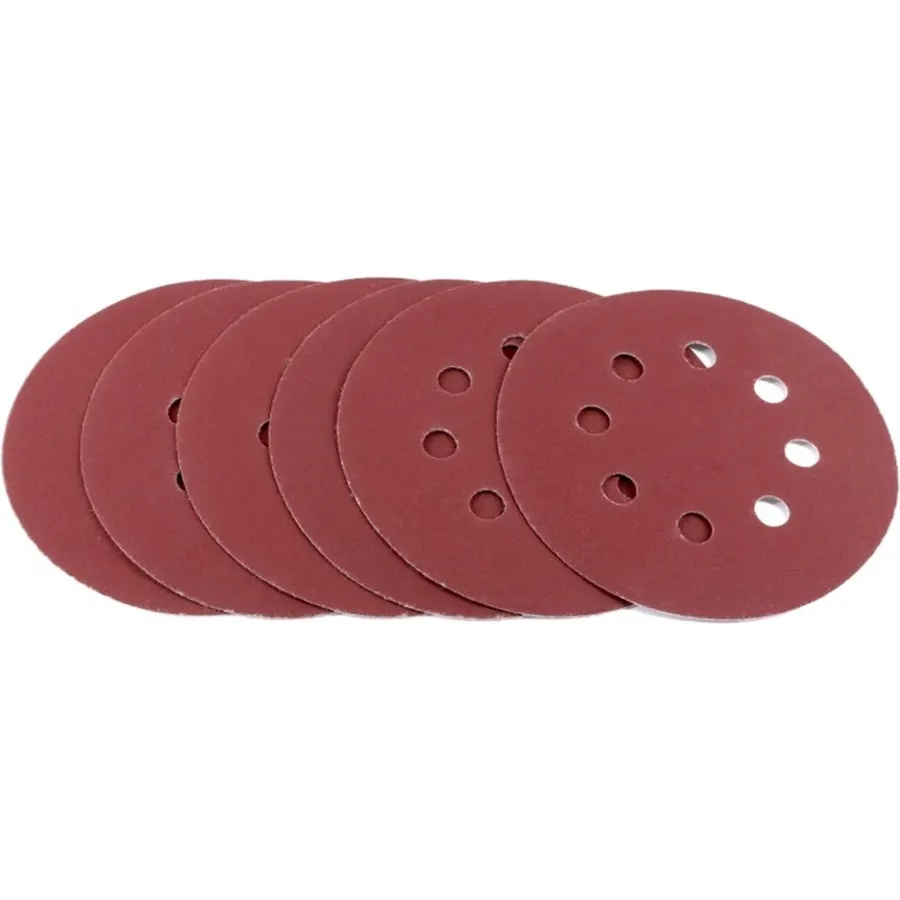 60Grits ~ 2000Grits 5 Inch 8 Hole Hook Loop Sanding Discs Sandpaper Pads Set Sander Disc Abrasive Polishing Tools 5/10/100pcs(100 Grits,50pcs)