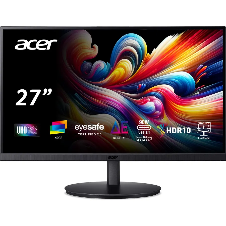 Acer 27in 4K 3840x2160 IPS 60Hz Office Monitor CB272K bmiprux