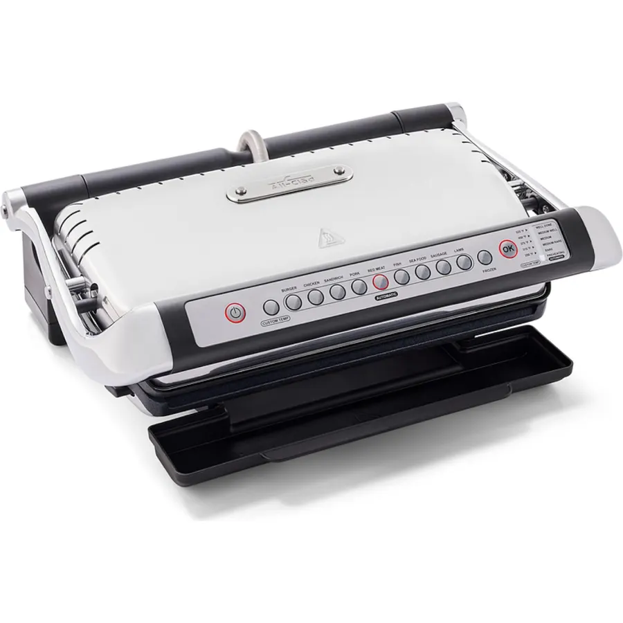 All-Clad Electric Indoor Grill, AutoSense Stainless Steel Panini Grill Press Sandwich Maker, Automatic 1800W Smokeless, Removable Plates, Dishwasher Safe
