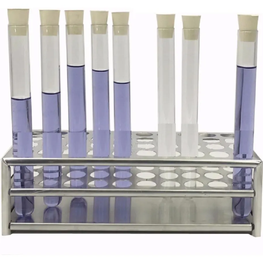 Aluminum Test Tube Rack 40 Hole 3 Tier Lab Holder for 18.5-22.5mm Tubes Lightweight Stand for Science Classroom(18.5mm)