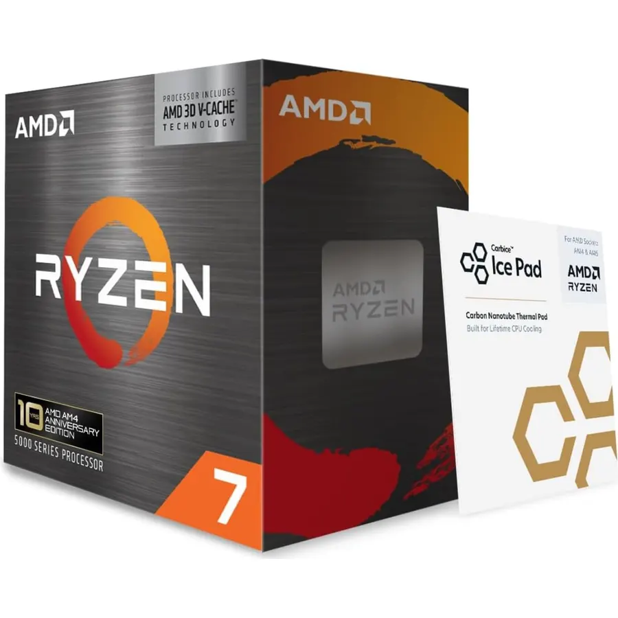 AMD Ryzen 7 5800X3D 8-core, 16-Thread Desktop Processor with AMD 3D V-Cache Technology