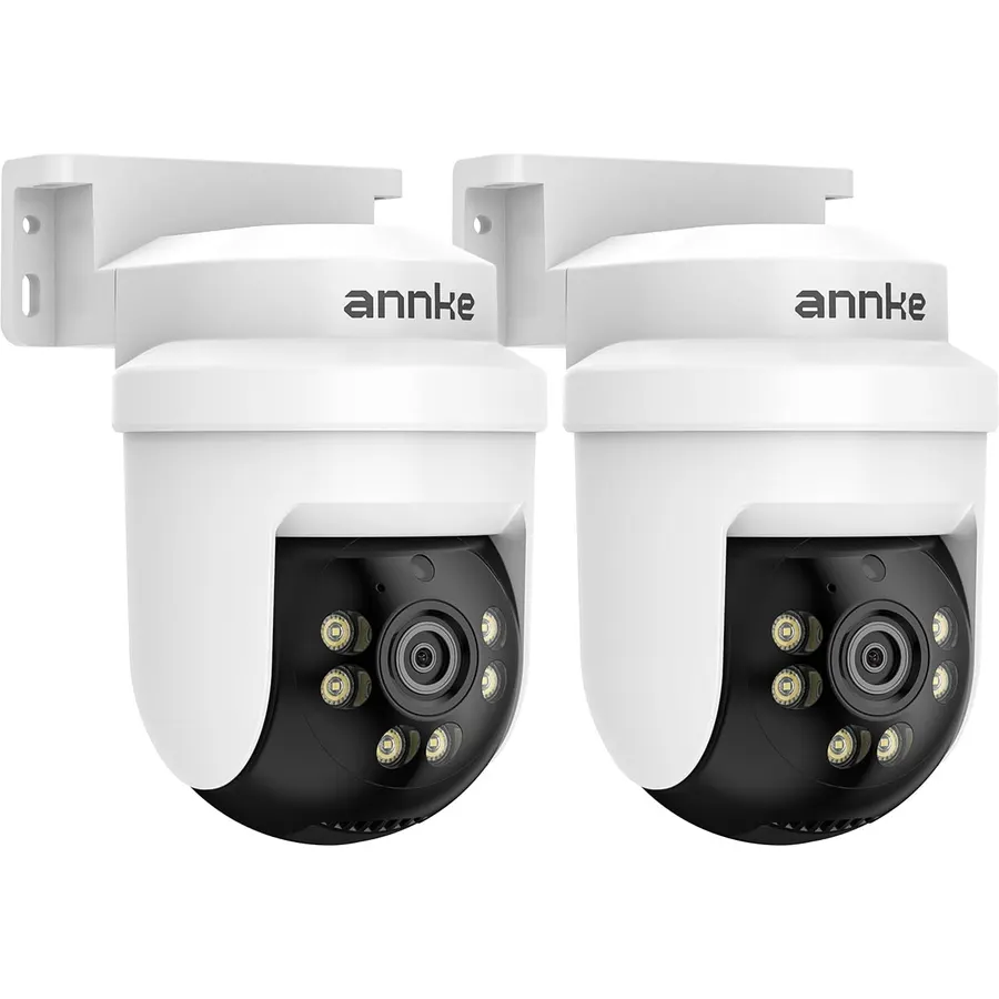 ANNKE 2Packs 5MP TVI CCTV Home Surveillance PT Camera, 350°pan and 90°tilt