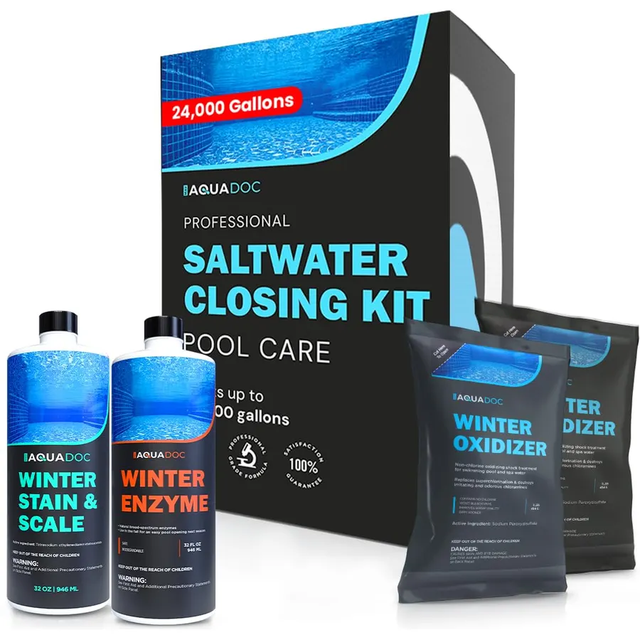 AquaDoc Pool Winterizing Kit for Saltwater Pools - for Up to 24,000 Gallons