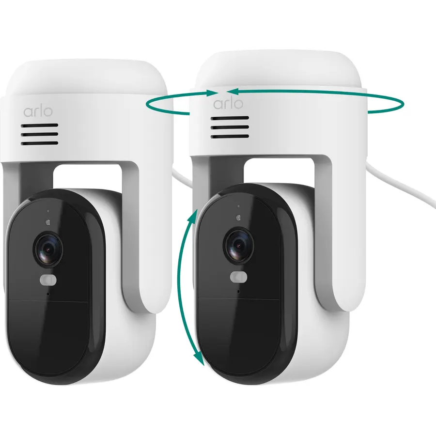 Arlo Essential Outdoor Pan Tilt Zoom Security Camera 2K Wired - 2-Cam