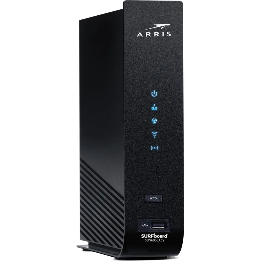 ARRIS Surfboard SBG6950AC2 DOCSIS 3.0 Cable Modem & AC1900 Wi-Fi Router , Approved for Comcast Xfinity, Cox, Charter Spectrum & more , Four 1 Gbps Ports , 400 Mbps Max Internet Speeds