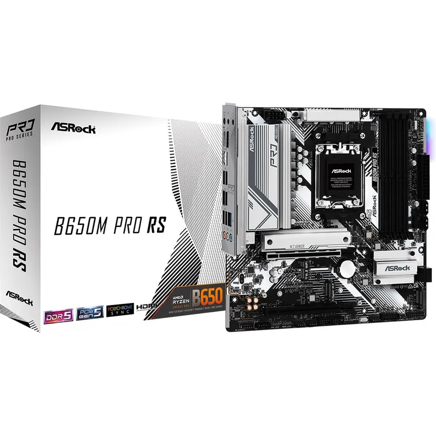 ASRock B650 PRO RS AMD Ryzen 7000 Series Processors Motherboard
