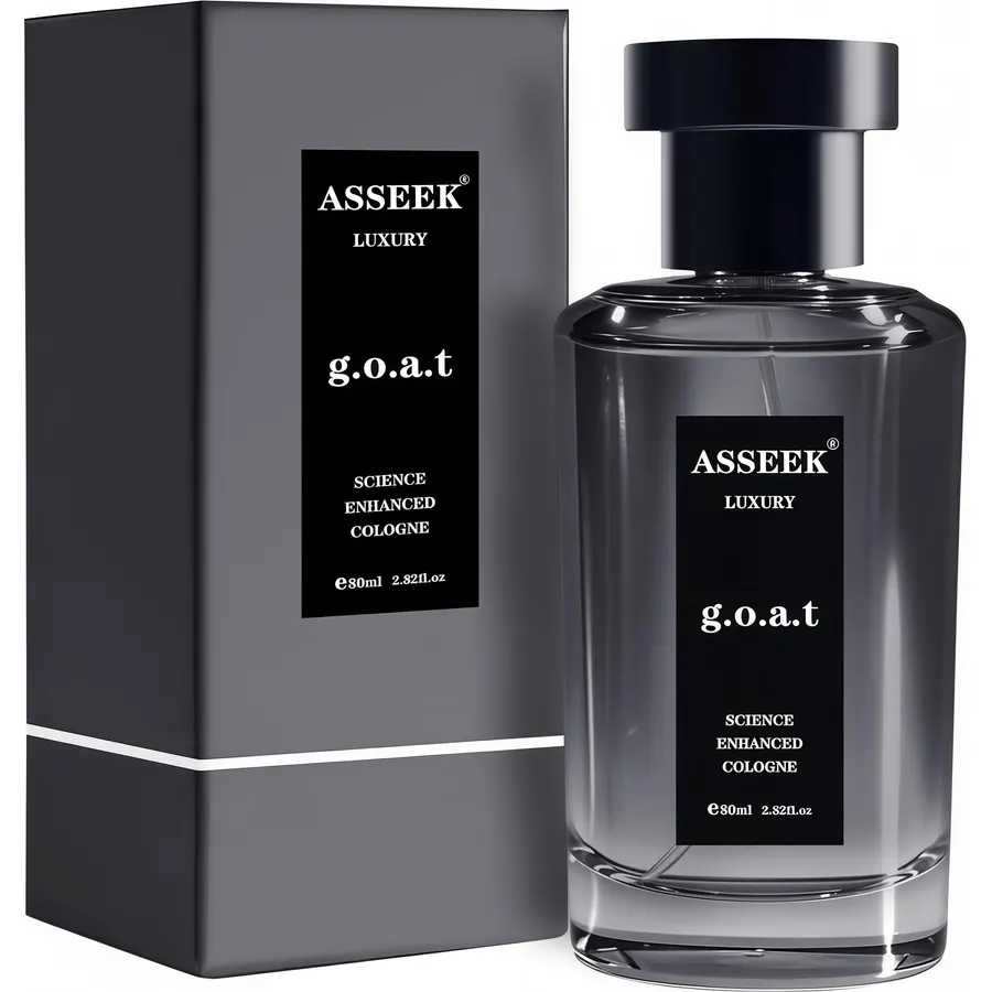 ASSEEK Luxury G.O.A.T Perfume for Men, 80ml (2.82 fl oz) Mens Cologne, Upgraded Long-Lasting Woody Citrus Fragrance with Fresh Masculine Notes, Ideal for Daily Wear & Date Night, Premium Gift for Him