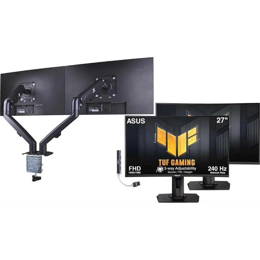 ASUS TUF 27" 240Hz FHD Curved Gaming Monitor with Adj Tilt/Swivel/Height