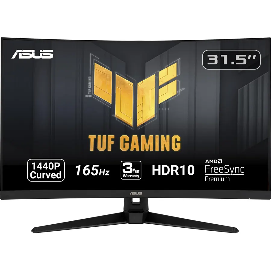 ASUS TUF Gaming VG32VQ1B 32 Inch 1440p 165Hz HDR Curved Gaming Monitor