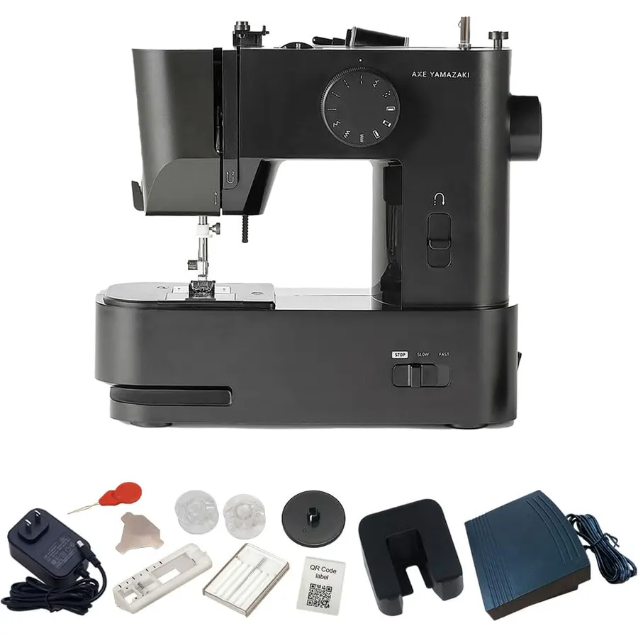 AXE YAMAZAKI sewing machine MM-10 | Small Portable & Super Lightweight Sewing machine For Beginners,Designed in JAPAN,For travel secondary Mini sewing machine