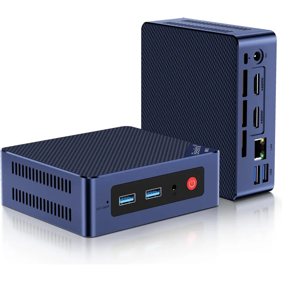 Beelink Mini S12 Pro Mini PC, Intel 12th Gen N100 (4C/4T, up to 3.4GHz), 16GB DDR4, 500GB SSD, Desktop Computer Support Dual HDMI 4K@60Hz, WiFi 6, BT5.2, NAS, Low Power