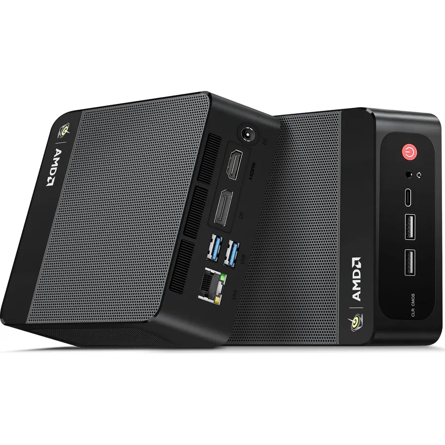 Beelink SER5 MAX Mini PC, AMD Ryzen 7 7735U(8C/16T, up to 4.75GHz), 24GB LPDDR5 RAM 500GB M.2 2280 PCIe SSD, Mini Computer Support 4K Triple Screen Display/WiFi6/BT5.4/2.5G LAN/USB3.2