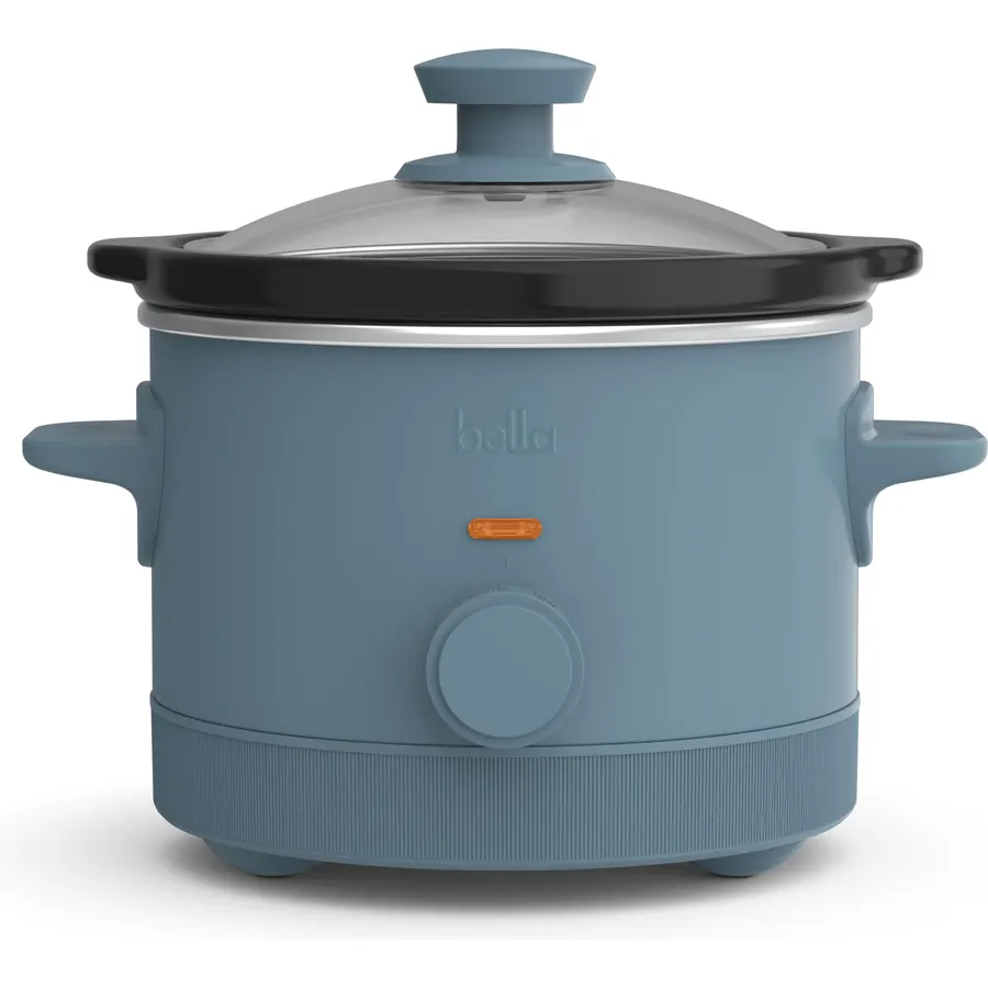 bella 1.5qt Manual Non-Toxic Slow Cooker with 3 Heat Settings, Surf