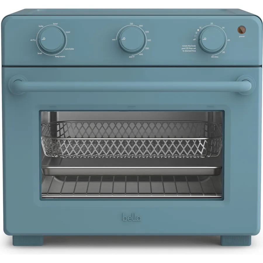 bella 6 Slice Toaster Oven With Air fryer, Surf