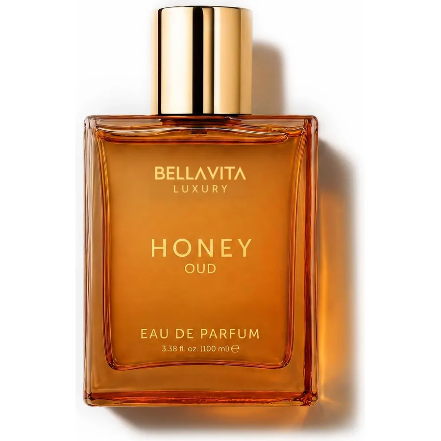 Bellavita Luxury Honey Oud Eau de Parfum | 100 ml (3.4 fl.oz.) | Perfume for Men and Women | Sweet Honey, Bergamot, Oud, and Amber Notes