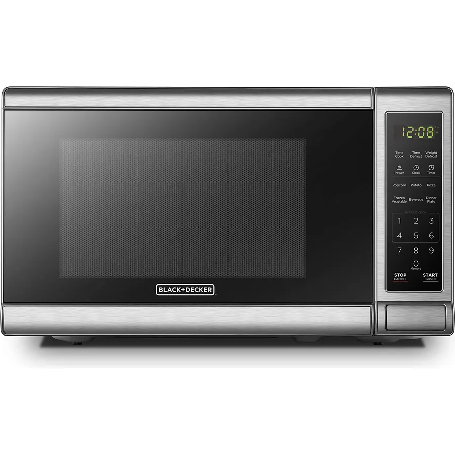 Farberware 1.1 Cu. Ft. Countertop Microwave Oven – 1000 Watts Power, Auto Cook Settings, Defrost, Easy Clean and Child Safety Lock - White