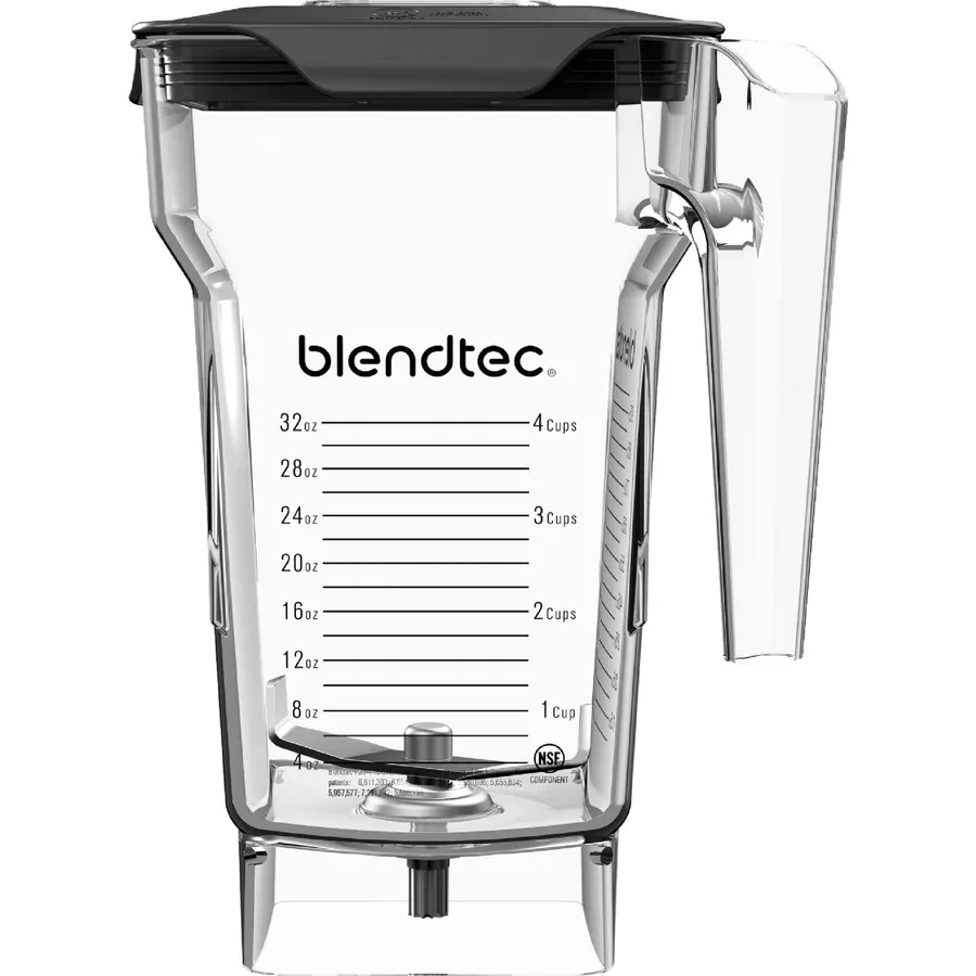 Blendtec 75oz FourSide Jar, 32oz Blending Capacity, Clear