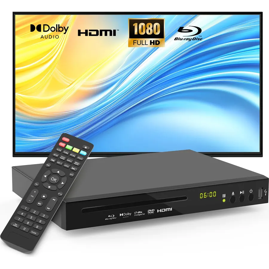 Blu-ray DVD Player Full HD 1080p with Dolby Digital, TrueHD and DTS Audio