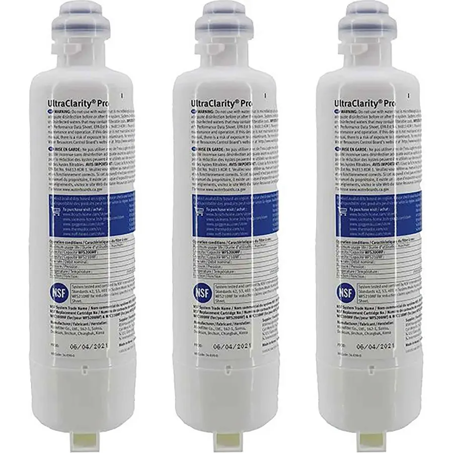 Bosch 11050659 Refrigerator UltraClarityPro™ Water Filter (3 Pack) (BORPLFTR50, BORPLFTR55, RA450022, REPLFLTR55)