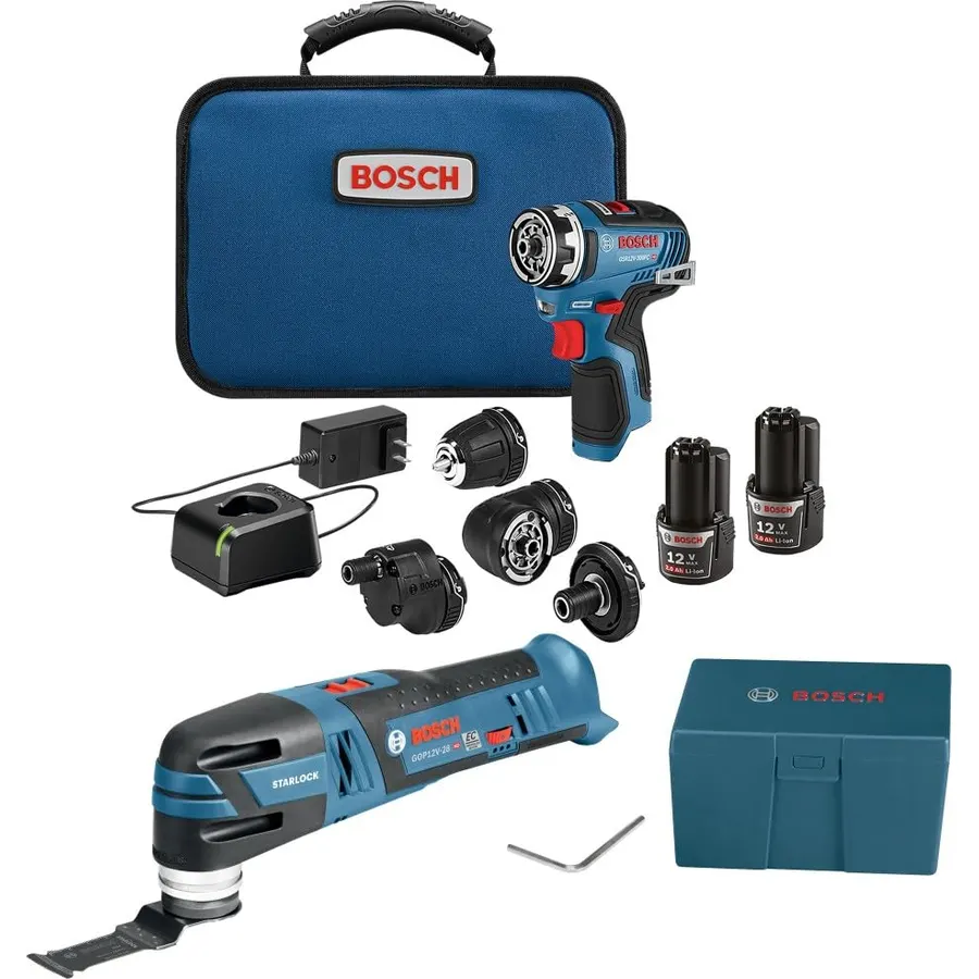 BOSCH GXL12V-270B22 12V Max Brushless 2-Tool Cordless Drill Kit