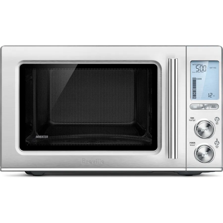 Breville BMO850BSS Smooth Wave Microwave Oven, Brushed Stainless Steel