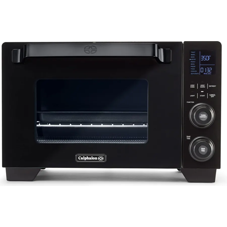 Calphalon Air Fryer Oven, 11-in-1 Toaster Oven Air Fryer Combo, Cool Touch Exterior, 26.4 QT/25 L, Fits 12" Pizza, Stainless Steel