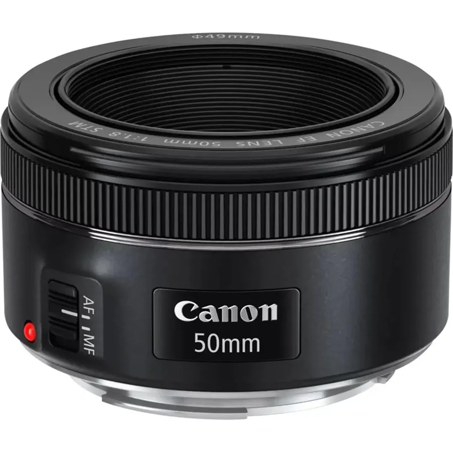 Canon EF 50mm f/1.8 STM Lens, Black, Compatible with Canon EOS DSLR Cameras