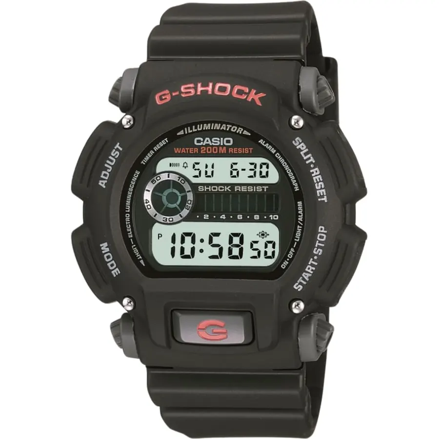 Casio DW9052 Series | Men’s Digital Watch | G-Shock | 1/100 SEC Stop Watch | Countdown Timer | LED Light | 200M WR | Shock Resistant | Multi Alarm | Auto Calendar | Dual Time | 2 Yr Batt