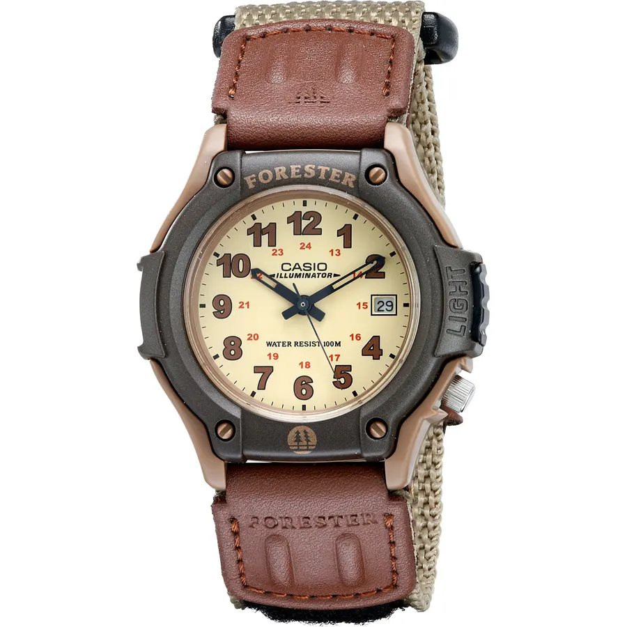 Casio FT500WC Series | Men's Analog Watch | 100 Meter Water Resistance | LED Light | Date Display | Leather/Cloth Band | Regular Time Keeping (HR, Min, SEC, PM, Date, Day) | 3 Year Battery