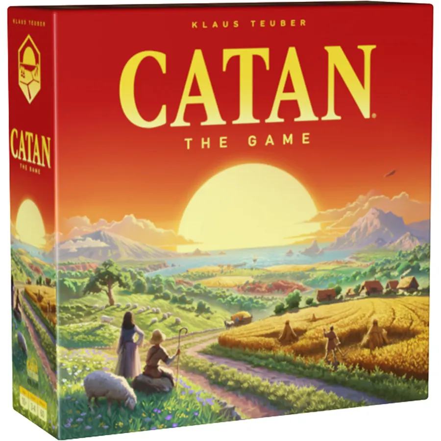 CATAN Board Game (6th Edition) Trade, Build & Settle in the Classic Strategy Game for Family, Kids & Adults, Ages 10+, 3-4 Players, 60-90 Min Playtime