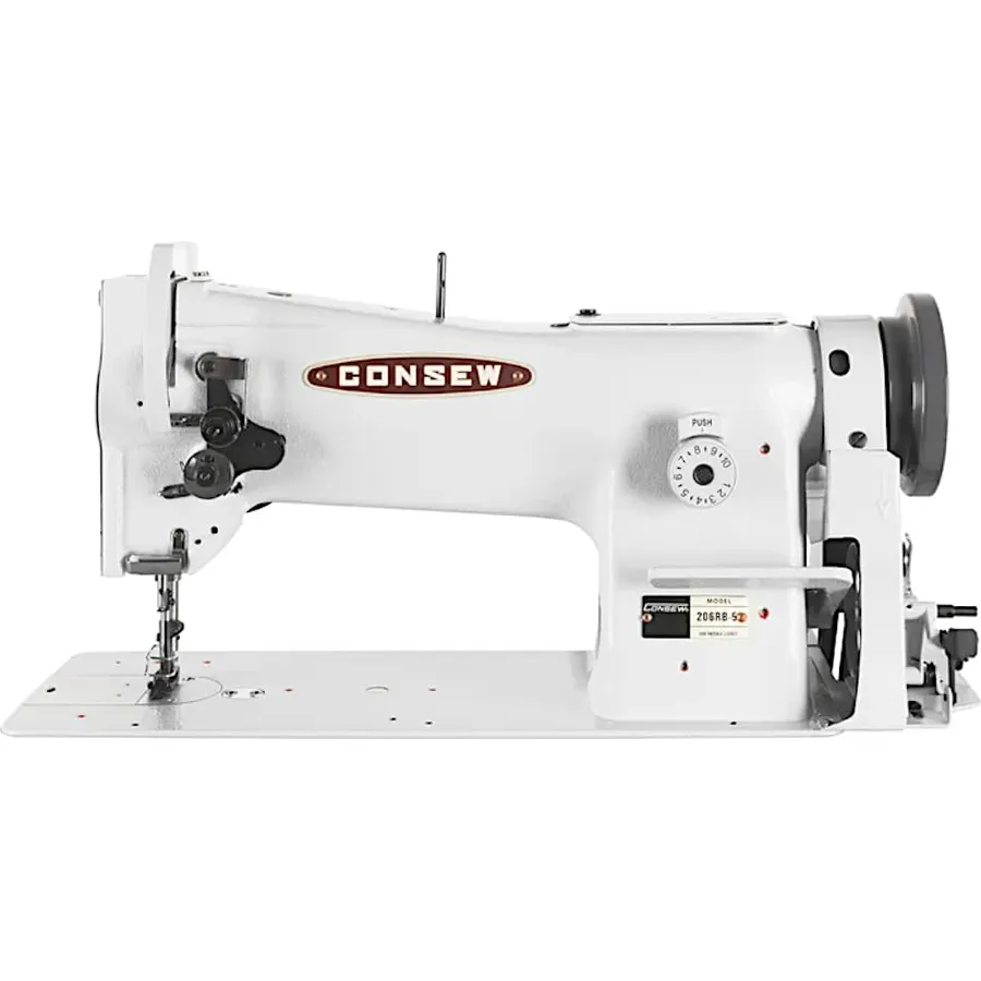 CONSEW 206RB-5 Sewing Machine Head, Red, Metal