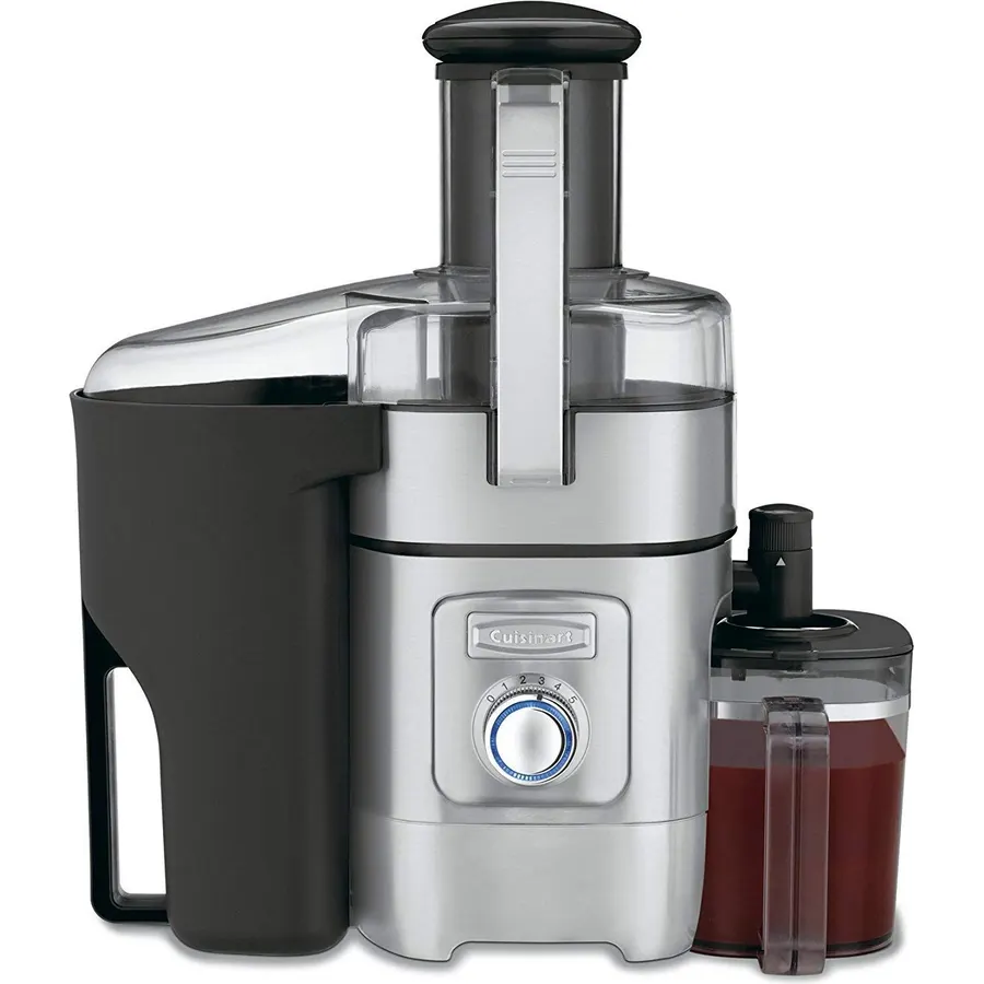 Cuisinart Juicer Machine, Die-Cast Juice Extractor for Vegetables, Lemons, Oranges & More, CJE-1000P, Silver/Black